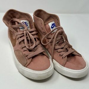 Size 5- Nike Blazer Court Premium SB Mid Rose Whisper Burnt Sienna